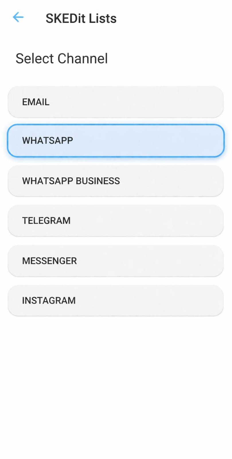 Select channel