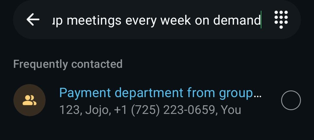 Recipient name truncated showing only the beginning